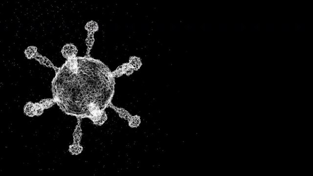 Background motion of virus evolution spread pandemic epidemic global europe italy China Coronavirus cure with drug detection scientific medical tech technology innovation laboratory diagnosis research
