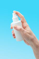 Antibacterial sanitizer spray for hands