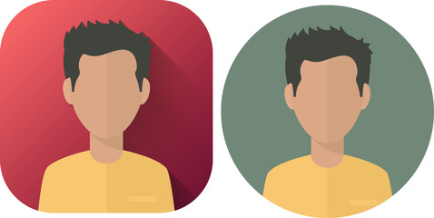 flat male icon