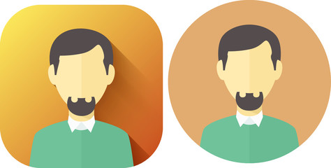 flat male icon