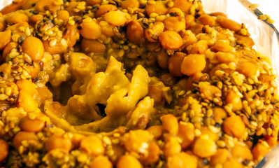  Lentil humus surrounded by white background