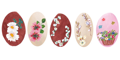 hand painted acrylic easter eggs