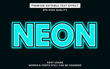 neon text effect