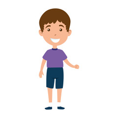 cute little boy avatar character vector illustration design