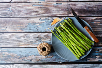 Fototapeta premium Fresh green asparagus