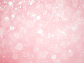Abstract pink bokeh lights background.