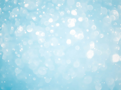 abstract blue sky background with blur bokeh light.