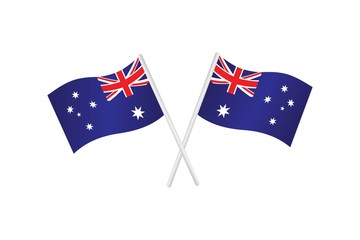 flags of Australia, vector icon Illustration