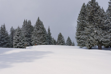 Obraz premium Paysage enneige du mont blanc dans les alpes