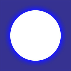 Bright blue colored illustration background with a radial gradient of white for various concepts and themes.	