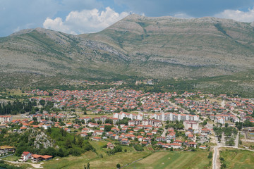 Fototapeta na wymiar Panorama view of Trebinje city, Republika Srpska, Bosnia and Herzegovina