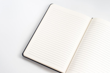 Top view collection of notebook front
