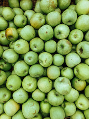 lots of ripe delicious sweet apples to eat like a background