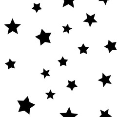 Stars seamless pattern. Star texture background.