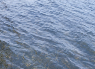 photo of a reservoir, water texture at an angle