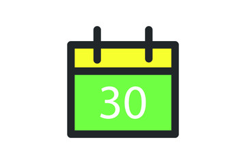 Calendar icon vector, schedule icon