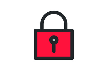 Unlock icon design, padlock icon