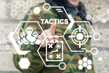 Tactics Military Force Attack War Action Plan Concept. Tactical Strategy Soldiers Battle.