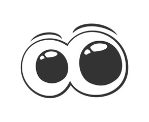 Design of eyes looking draw