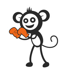 Design of monkey boxing draw
