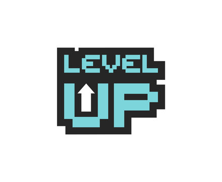 Creative design of level up symbol