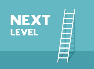 Next level and stairs message