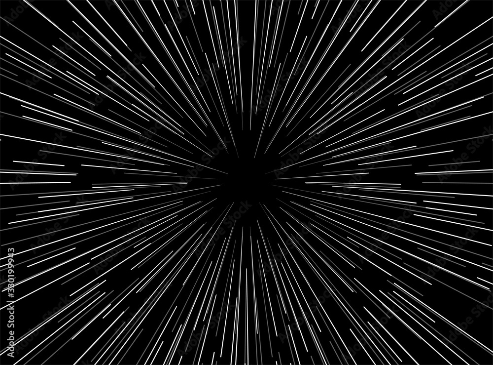 Wall mural design of universe speed background