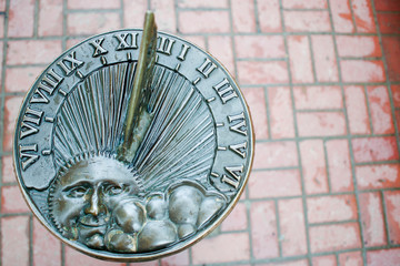 sundial in the garden