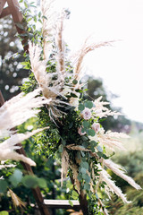 Wedding decoration rustic style. Wedding decor boho style