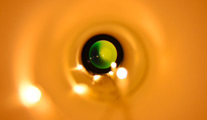 Abstract photo of camera lens and mirror