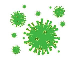 Wuhan coronavirus 2019-nCov. Novel coronavirus. Dangerous virus outbreak in China. Stop coronavirus. Vector illustration.