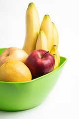 A Plastic Bowl Of Fresh Fruits