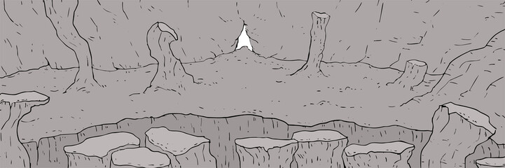 design of mystery zone illustration