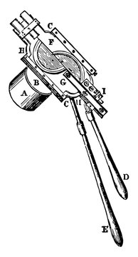 Heliometer, vintage illustration