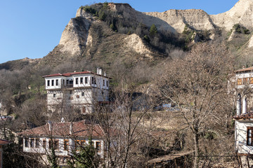 Fototapeta premium Panoramic view of town of Melnik, Bulgaria