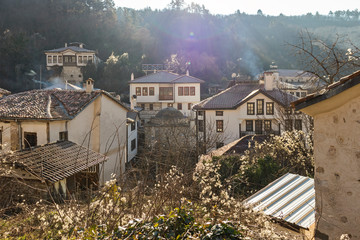 Panoramic view of town of Melnik,  Bulgaria