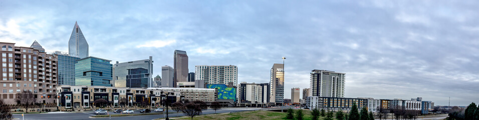  views of charlotte north crolina city skyline