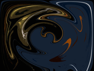 Abstract circulating high contrast energy fields 