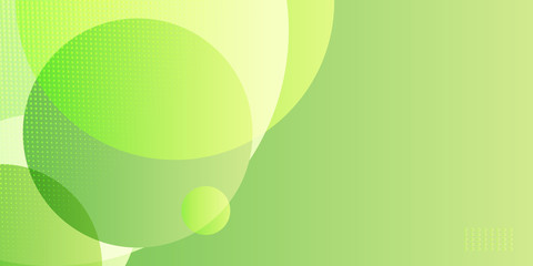 Abstract background with green yellow dynamic circle effect. Creative design poster presentation with vibrant gradients. Vector Illustration for advertising, marketing, presentation.
