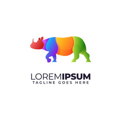 rhino logo illustration