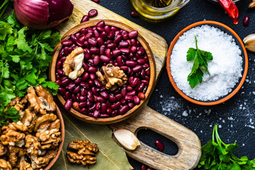 Georgian food cooking concept