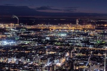 Fototapeta na wymiar 大阪府・あべのハルカスからの夜景 4