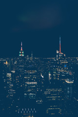 Fototapeta premium Night New York city