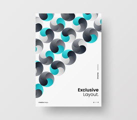 Amazing business presentation vector A4 vertical orientation front page mock up. Modern corporate report cover abstract geometric illustration design layout. Company identity brochure template.