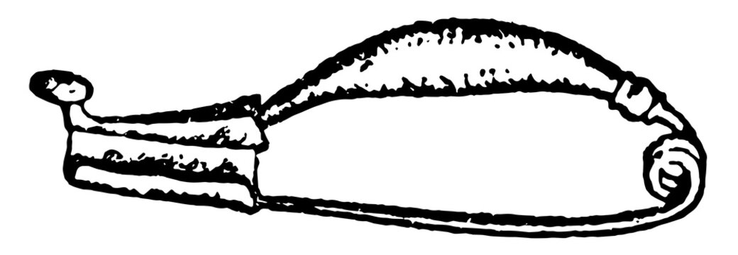 black and white brooch drawing clip art preview