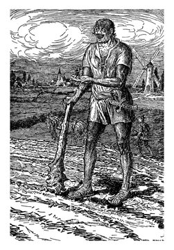 Thumbling, vintage illustration