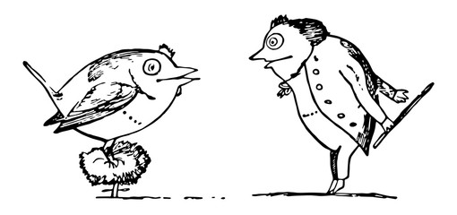 Edward Lear, vintage illustration