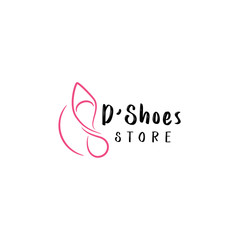 Fototapeta premium Woman shoes logo design vector template. BeautIful shoes logo