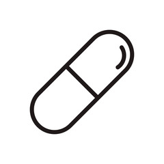 Capsule icon. Vector graphic illustration. Suitable for website design, logo, app, template, and ui. EPS 10.