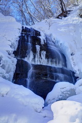 冬の奥入瀬渓流　九段の滝